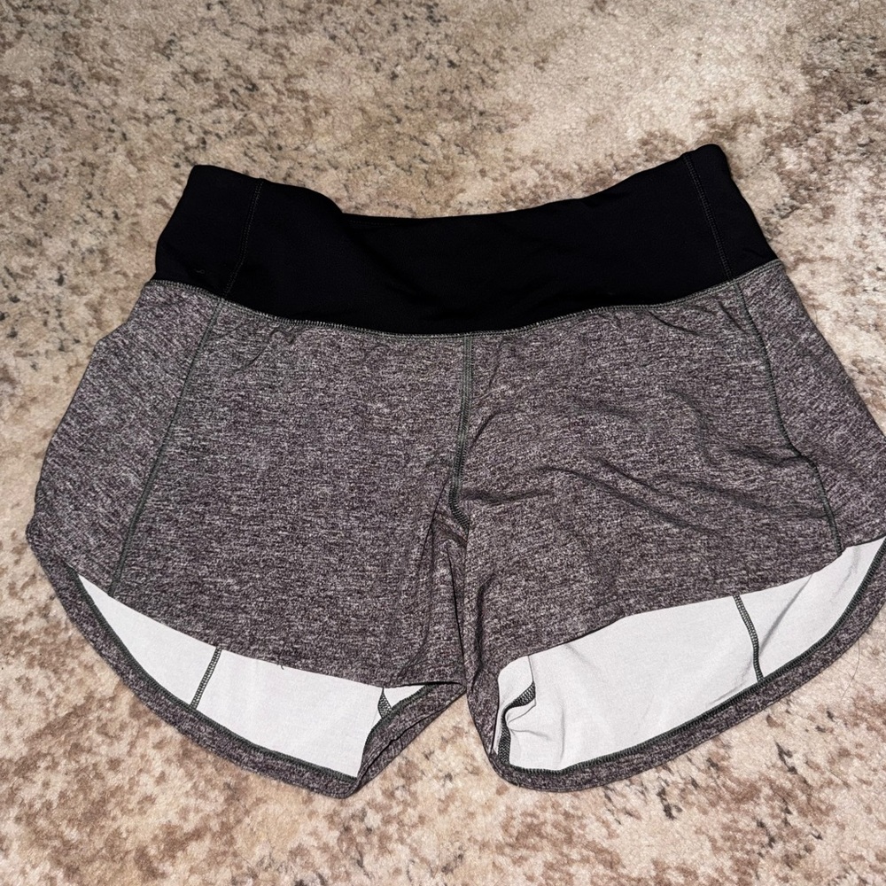 lululemon athletica Charcoal and Black Athletic Shorts